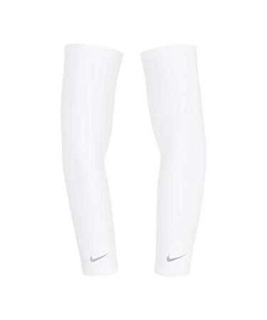 Nike Lightweight Running Sleeves 2.0 (White/Silver)