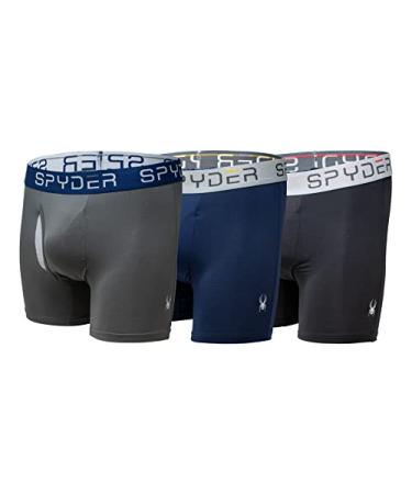 Spyder Men's Performance Boxer Briefs Sports Underwear 3 Pack