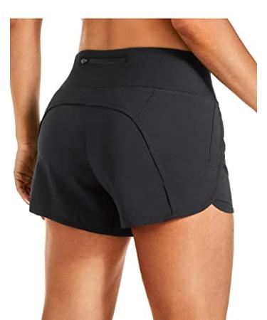 CRZ YOGA Soft Womens Sweat Shorts - 3'' High Waisted Casual Lounge