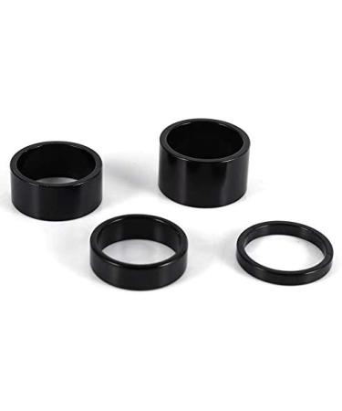 Keenso 5/10/15/20mm Headset Spacers, 4Pcs Bicycle Aluminum Alloy
