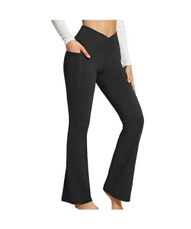 Yoga Pants For Women. High Waisted Flare Leggings Athletic Workout Bootleg  S-3xl