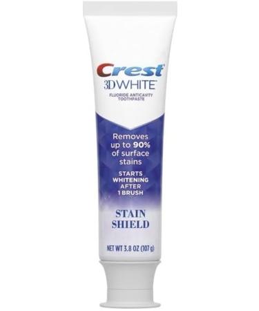 Crest 3D White Stain Shield Teeth Whitening Toothpaste, 3.8 oz