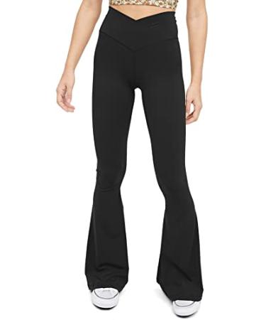 Gubotare Leggings For Women Womens Flare Yoga Pants High Waisted Foldover Workout  Leggings with Pockets,Gray M - Walmart.com