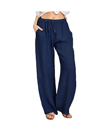 Apendorf Flare Cargo Pants for Women High Waist Stretchy Pants with Pockets  Plus Size Y2K Pants Jogger Women Bottoms Clothes 2-blue Large