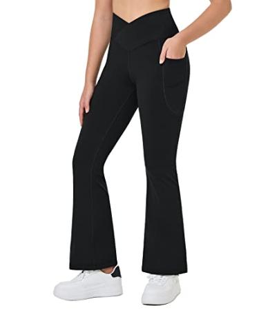 BALEAF Women's Joggers Pants Athletic Running Pants Tapered Quick Dry Jogger  with Pockets Black Small