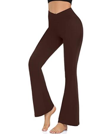 4-Pockets Soft Bootcut Yoga Pants Women High Waist Workout Ladies Long  Bootleg | eBay