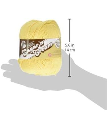  Lily Sugar 'N Cream Super Size Solid Yarn, 4oz, Gauge