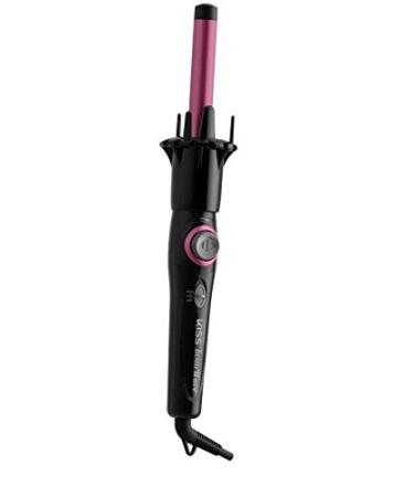 Kiss Products Professional Pink Instawave Automatic Curling Iron with Heat Resistant Pouch, 3/4 inch. 1.5 Pounds 3/4 Inch Pink