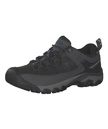KEEN Men's Targhee 3 Low Height Waterproof Hiking Shoes 12 Steel Grey/Captains Blue