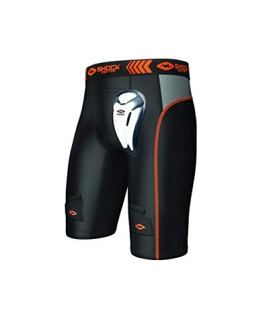 Shock Doctor Compression Shorts with Cup Pocket. Supporter Underwear (Cup  NOT included). Baseball, Hockey. Youth & Adult Medium Youth White