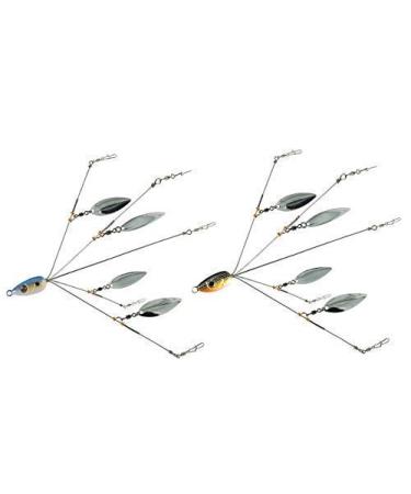 5 Arms Alabama Umbrella Rig Fishing Ultralight Tripod Bass Lures Bait Kit  Junior Ultralight Willow Blade