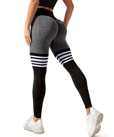 Women's High Waist Scrunch Gym Leggings - Seamless Yoga Pants For Fitness