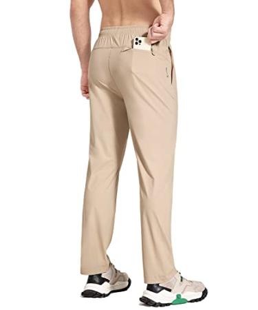 BALEAF Women's Golf Pants Stretch Lightweight Quick Dry Water Resistant  Work Pants with Zipper Pocket Steel Grey Medium