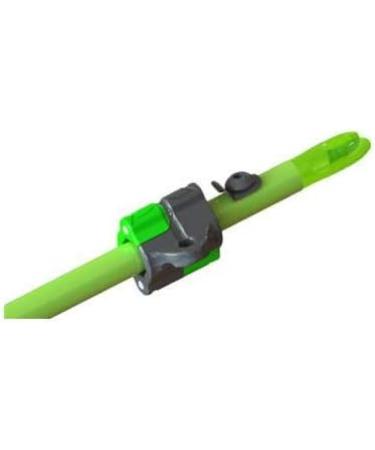 Bowfishing Lighted Carbon Composite Archery Fish Arrow with Green X Nock  and Bottle Slide Installed - Gar Point or Carp Point