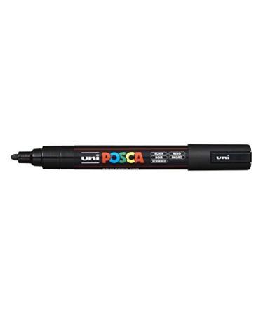  Uni POSCA Paint Marker Pen - Medium Point - Non Alcohol -  Odorless Water Resistant Maker - Set of 29 (PC-5M15C & PC-5M7C & 5 Dark  Colors & Gold 