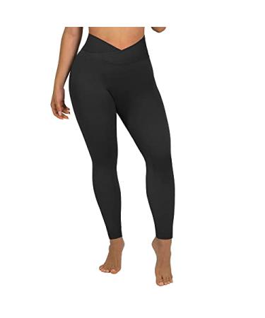 SUUKSESS Women Ribbed Seamless Flare Leggings Bootcut High Waist Yoga Pants  Small #1 Black