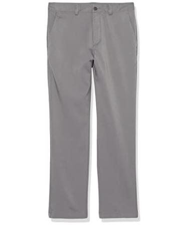 PGA TOUR Boys' Flat Front Solid Golf Pant 10-12 Years Quiet Shade