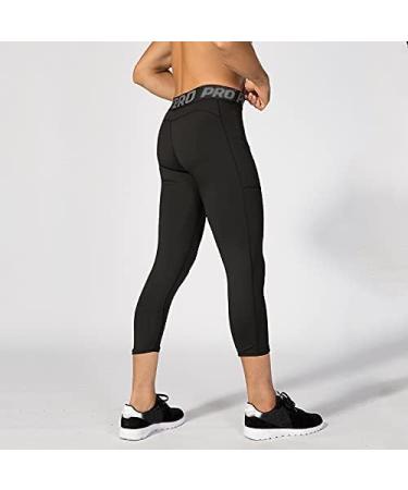 Kotii Women's Lightweight Soft Capri Leggings Crop Leggings 3/4 Stretch  Yoga Pants