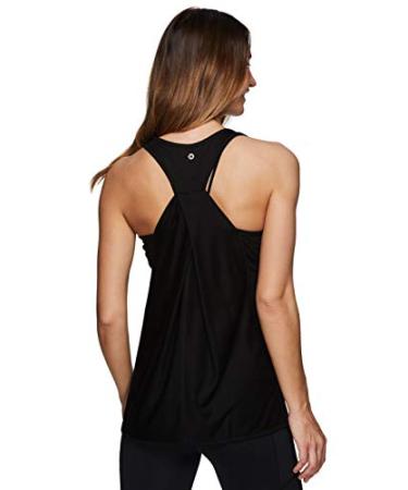 RBX Black Active Womens Relaxed Fit Lightweight Stretch Woven