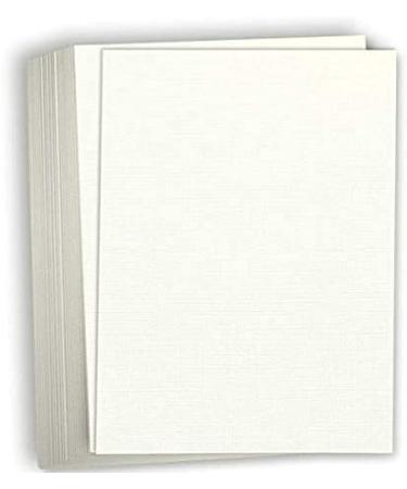 Hamilco Linen Textured Cardstock Paper – 8 1/2 x 11 Blank Thick