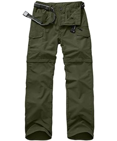 Mens Hiking Pants Convertible boy Scout Zip Off Lightweight Quick Dry  Fishing Safari Camping Travel Pants, Army Green, 29 : : Clothing,  Shoes & Accessories