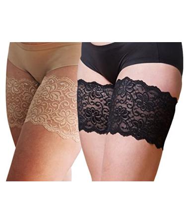 Lace Elastic Silicone non-slip Anti-Chafing Thigh Bands for Women 