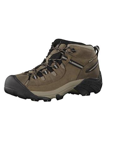 KEEN Men's Targhee 2 Mid Height Waterproof Hiking Boots 11 Brown/Black
