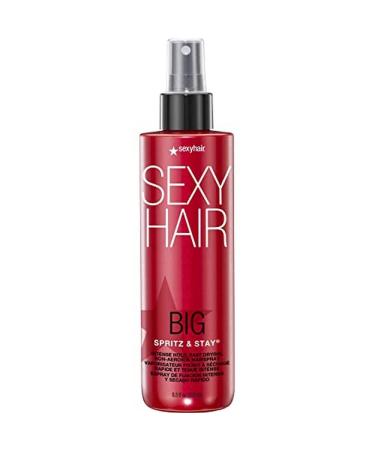 SexyHair Big Spritz & Stay Intense Hold Non-Aerosol Hairspray  8.5 Oz  Max Hold and Shine  Fast Drying  All Hair Types