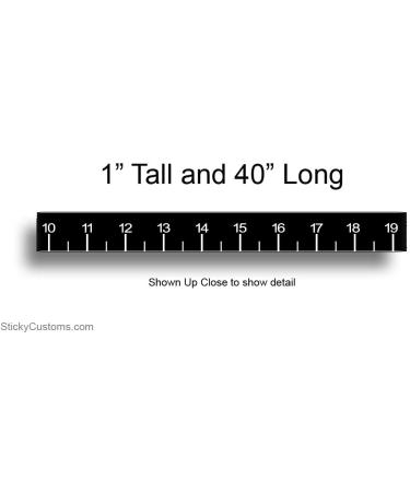 Black Sticky 40 Inch Ruler Self Adhesive Sticker for Fishing Fish Boat  Boating and More. -  Canada