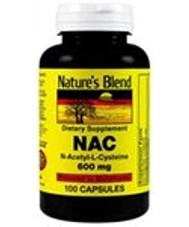 Nature's Blend NAC (N-Acetyl-L-Cysteine) 600 mg 100 Capsules