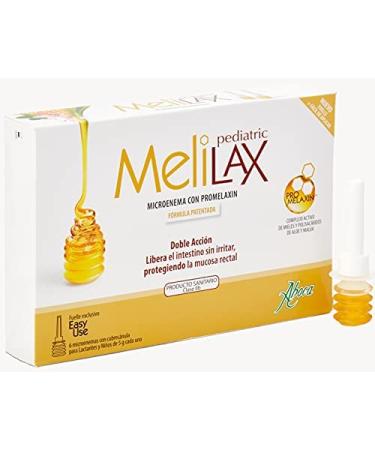 Aboca Melilax Pediatric 6 Micro Enemas X 5g. With Promelaxin for Baby &  Childrens Honey