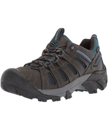 KEEN Men's Voyageur Low Height Breathable Hiking Shoes 9.5 Alcatraz/Legion Blue