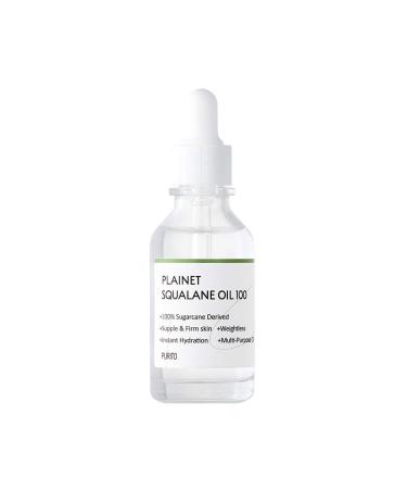 PURITO PLAINET SQUALANE OIL 100 30ml / 1.01 fl.oz Hydrating & Nourishing Vegan & Cruelty-free Soothing Plant-based vegan oil Natural Ingredients Facial Oil Korean Skin Care