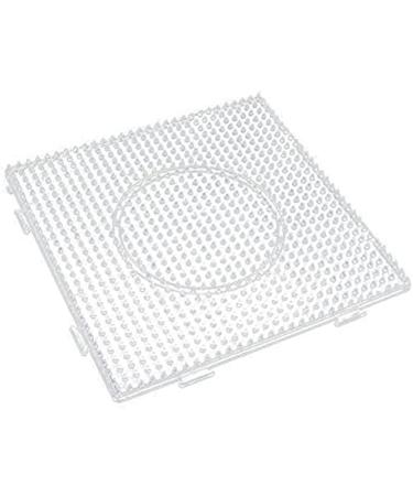 4PCS 5mm Fuse Beads Boards, Large Clear Pegboards Kits, With Gift 4 Lroning  Paper WA3-Z1 