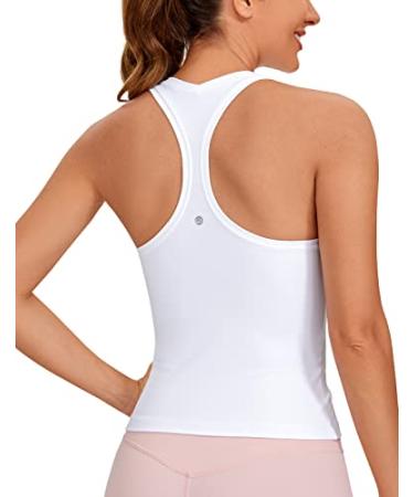  Womens Pima Cotton Workout Tank Tops Loose Fit Yoga  Sleeveless Shirts Muscle Tank Misty Merlot Small