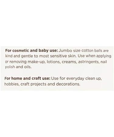 EQUATE Beauty Jumbo Soft Cotton Balls for all Skin care - Nail