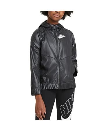 Nike Sportswear Windrunner Big Boys Jacket White/Black/Wolf Grey