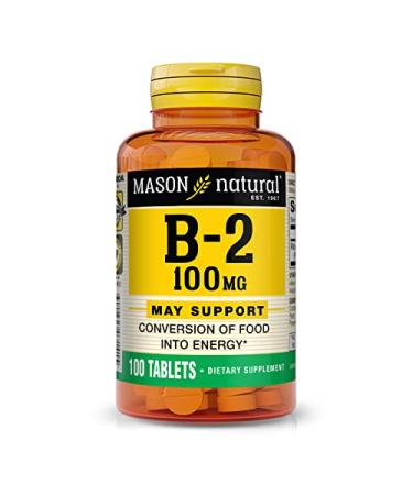 Mason Vitamins Mason Natural B2 100mg Tablets, 100 Count