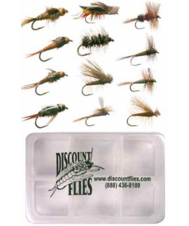 DiscountFlies Midge Fly Fishing Flies – Fishing Kit w/Trout Flies