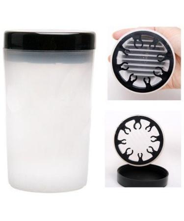 Nail Art Brush Cleaner Cup Immersion Brush Cleaning Bottle Nail Wash Pen  Holder Nail Brush Cleaning Cup with Multiple Size Slots.