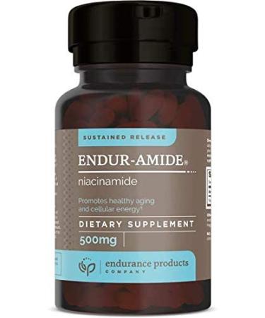 EPC ENDURANCE PRODUCTS COMPANY NAD+ Niacinamide B3 Endur-Amide 500mg Sustained Release Flush-Free for Optimal Absorption Promoting Healthy Cellular Repair & Energy Metabolism - 200 Tablets 200 Count (Pack of 1)