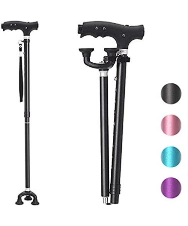 BeneCane Walking Cane for Women Folding Cane for Men with Two Led
