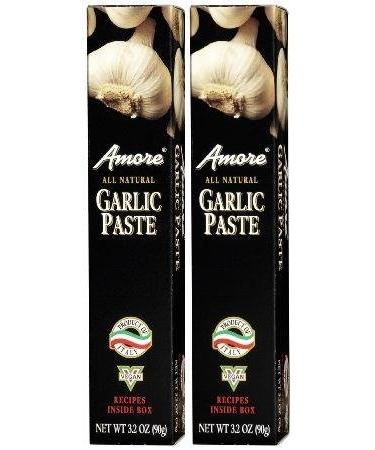  Amore Paste Garlic, 3.2-Ounce Tubes (Pack of 6
