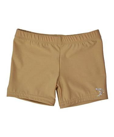 Sookie Active Premium Micro Nylon Spandex Youth Shorts 6-8 Nude