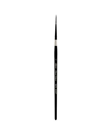 Silver Brush Limited 3000S8 Black Velvet Round Brush for Watercolor Size 8  Short Handle Size - 8