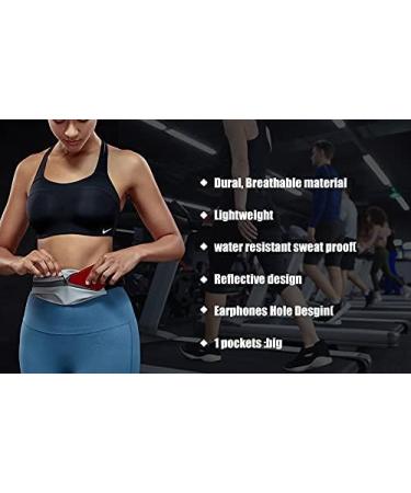 Running Waist Bag Earphone Fitness Belt Bags Reflective Strips Waterproof  Sport Pouch Cycling Beg Jogging Gym