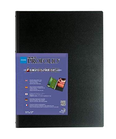 Itoya ProFolio Expo 8-1/2 x 11 Black Art Portfolio Binder with