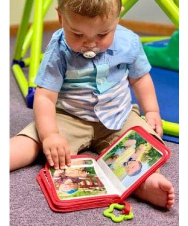 ToddleBee Baby Photo Album - Soft Baby Book First Year Baby Photo Book | My First Book of Photos with Woodland Animals - Baby Album Holds 4x6