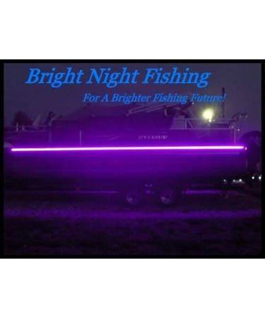 Bright Night Fishing 16ft UV Boat Light Black LED Fluorescent line Glow  Ultraviolet 12v Night Fishing