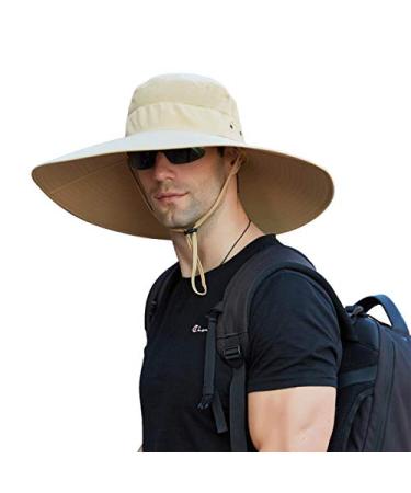 Leotruny Super Wide Brim Bucket Hat UPF50+ Waterproof Sun Hat for Fishing  Hiking Camping